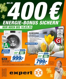 Aktueller expert Elektromärkte Prospekt für Klingenberg: BIS ZU 400€ ENERGIE-BONUS SICHERN mit 8} Seiten, 05.03.2025 - 11.03.2025