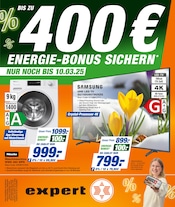 Aktueller expert Elektromarkt Prospekt in Klingenberg und Umgebung, "BIS ZU 400€ ENERGIE-BONUS SICHERN" mit 8 Seiten, 05.03.2025 - 11.03.2025