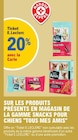 20% avec la Carte Ticket E.Leclerc sur les produits présents en magasin de la gamme snacks pour chien 'TOUS MES AMIS'. - TOUS MES AMIS dans le catalogue E.Leclerc