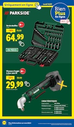 Prix et réduction Douille dans le prospectus Lidl en cours Offre Douille dans le catalogue Lidl du moment à la page 68