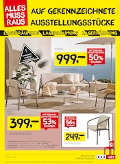 Gartenstühle im XXXLutz Prospekt in Neubrandenburg Aktueller XXXLutz Prospekt mit Gartenstühle, "GRÖSSTE LAGERRÄUMUNG", Seite 3