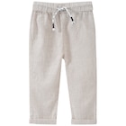 Baby Leinen-Hose mit Streifen für 10,00 € bei Ernstings family im Angebot Baby Leinen-Hose mit Streifen im aktuellen Ernstings family Prospekt