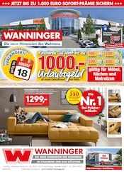 Aktueller Möbel Wanninger Möbel & Einrichtung Prospekt in Eschlkam und Umgebung, "Die neue Dimension des Wohnens" mit 17 Seiten, 07.08.2025 - 18.08.2025