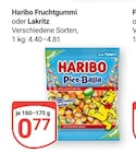 Fruchtgummi oder Lakritz Angebote von Haribo bei GLOBUS Bad Homburg für 0,77 €