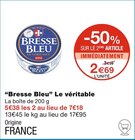 “Bresse Bleu” - Le véritable dans le catalogue Monoprix