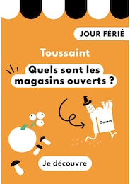 Catalogue Autres Magasins de Magazine à Montval Prospectus Magazine à Montval, "Toussaint Quels sont les magasins ouverts ?", 1 page, 27/10/2025 - 02/11/2025