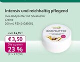Bodybutter mit Sheabutter Creme bei mea - meine apotheke im Prospekt "" für 3,50 €