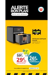 Prospectus Super U à Bourg Chapon, "ALERTE BON PLAN", 1 page de promos valables du 17/07/2025 au 19/07/2025
