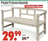 Holz-Friesenbank Angebote bei Wreesmann Hoyerswerda für 29,99 €