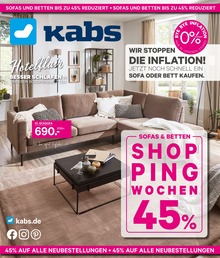 Kabs Prospekt für Hamburg mit 43 Seiten Kabs Prospekt für Hamburg: "SHOPPING WOCHEN 45%", 43 Seiten, 28.09.2022 - 01.11.2022