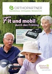 Blutdruckmessgerät im Orthopartner Westerholt GmbH Prospekt in Löhne Aktueller Orthopartner Westerholt GmbH Prospekt mit Blutdruckmessgerät, "Fit und mobil durch den Frühling", Seite 1