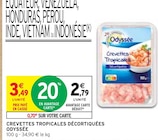 Crevettes Tropicales Décortiquées - Odyssee en promo chez Intermarché Bourges à 2,79 €