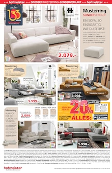 Couch im aktuellen hofmeister Prospekt (Heilbronn) Couch im hofmeister Prospekt "DIE ERLEBNIS-WOHNZENTREN" mit 12 Seiten (Heilbronn)