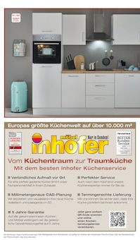 Möbel Inhofer Prospekt der KW 40 "KÜCHEN" Aktueller Möbel Inhofer Prospekt "KÜCHEN" Seite 2 von 12 Seiten