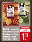 Aktuelles Gitterchips Grilled Paprika oder Sour Cream & Onion Angebot bei EDEKA in Darmstadt ab 1,11 €