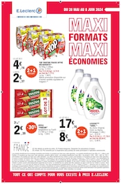 Catalogue Supermarchés E.Leclerc en cours à Crisenoy et alentours, "Maxi formats, maxi économies", 24 pages, 28/05/2024 - 08/06/2024