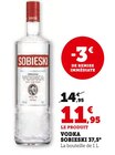 Vodka 37,5° - SOBIESKI en promo chez Hyper U Saintes à 11,95 €