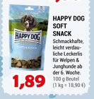 SOFT SNACK Angebote von HAPPY DOG bei Zookauf Konstanz für 1,89 €