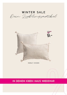 Kissen im aktuellen Kibek Prospekt (Leipzig) Kissen im Kibek Prospekt "WINTER SALE" mit 21 Seiten (Leipzig)