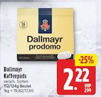 Kaffeepads im Angebot bei EDEKA in Falkensee Kaffeepads Angebote von Dallmayr bei EDEKA Falkensee für 2,22 €