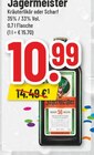 Kräuterlikör  oder Scharf Angebote von Jagermeister bei E center Euskirchen für 10,99 €