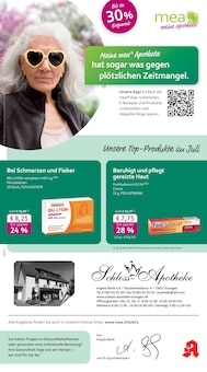Aktueller mea - meine apotheke Prospekt "Unsere Juli-Angebote" Seite 1 von 4 Seiten für Essingen