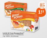 Knusperbrot Roggen im Angebot bei tegut in Erlangen Knusperbrot Roggen Angebote von Leicht & Cross bei tegut Erlangen für 1,11 €