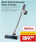 Netto Marken-Discount Erdeborn - Stielstaubsauger Clean & Empty Angebot im Prospekt Stielstaubsauger Clean & Empty bei Netto Marken-Discount im Erdeborn Prospekt für 189,99 €