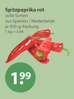 Spitzpaprika rot von  im aktuellen V-Markt Prospekt für 1,99 €