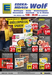EDEKA Supermarkt Prospekt der aktuellen Woche mit 24 Seiten, gültig von 12.01.2026 bis 17.01.2026, in Ibbenbüren und Umgebung Aktueller EDEKA Supermarkt Prospekt in Ibbenbüren und Umgebung, "Aktuelle Angebote" mit 24 Seiten, 12.01.2026 - 17.01.2026