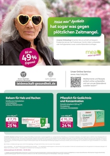 Aktueller mea - meine apotheke Bitz Prospekt "Unsere September-Angebote" mit 4 Seiten