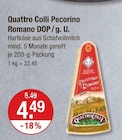 Pecorino Romano DOP von Quattro Colli im aktuellen V-Markt Prospekt