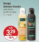 Schaum-Dusche Glückliche Auszeit im V-Markt Prospekt Schaum-Dusche Glückliche Auszeit von Kneipp im aktuellen V-Markt Prospekt für 3,29 €