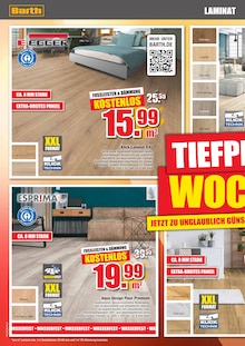 Laminat im aktuellen BARTH wohnstoreXXL Prospekt (Siegen (Universitätsstadt)) Laminat im BARTH wohnstoreXXL Prospekt "TIEFPREISWOCHEN!" mit 16 Seiten (Siegen (Universitätsstadt))