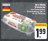 10 frische Eier im Angebot bei EDEKA in Freital 10 frische Eier Angebote von Gut & Günstig bei EDEKA Freital für 1,99 €