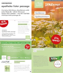 LINDA Premiumapotheke Prospekt für Hannover mit 3 Seiten LINDA Premiumapotheke Prospekt für Hannover: "Aktuelle Angebote", 3 Seiten, 01.09.2025 - 30.09.2025