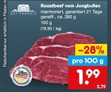 Roastbeef vom Jungbullen Angebote von GUT PONHOLZ bei Netto Marken-Discount Nürtingen für 1,99 €