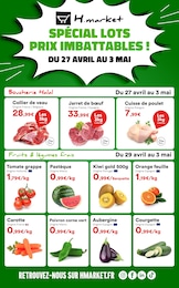 Prospectus Hmarket à Lieusaint, "SPÉCIAL LOTS PRIX IMBATTABLES !", 3 pages, 27/04/2026 - 03/05/2026