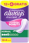 Einlagen von Always Discreet für 2,99 € bei Rossmann im Angebot Einlagen von Always Discreet im aktuellen Rossmann Prospekt