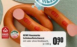 Schinkenfleischwurst Angebote von REWE Hausmarke bei REWE Gelsenkirchen für 0,90 €