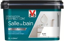 Peinture Rénovation salle de bain satin blanc 2 L - Mr Bricolage à Argenteuil Peinture Rénovation salle de bain satin blanc 2 L en promo chez Mr Bricolage Argenteuil à 45,90 €