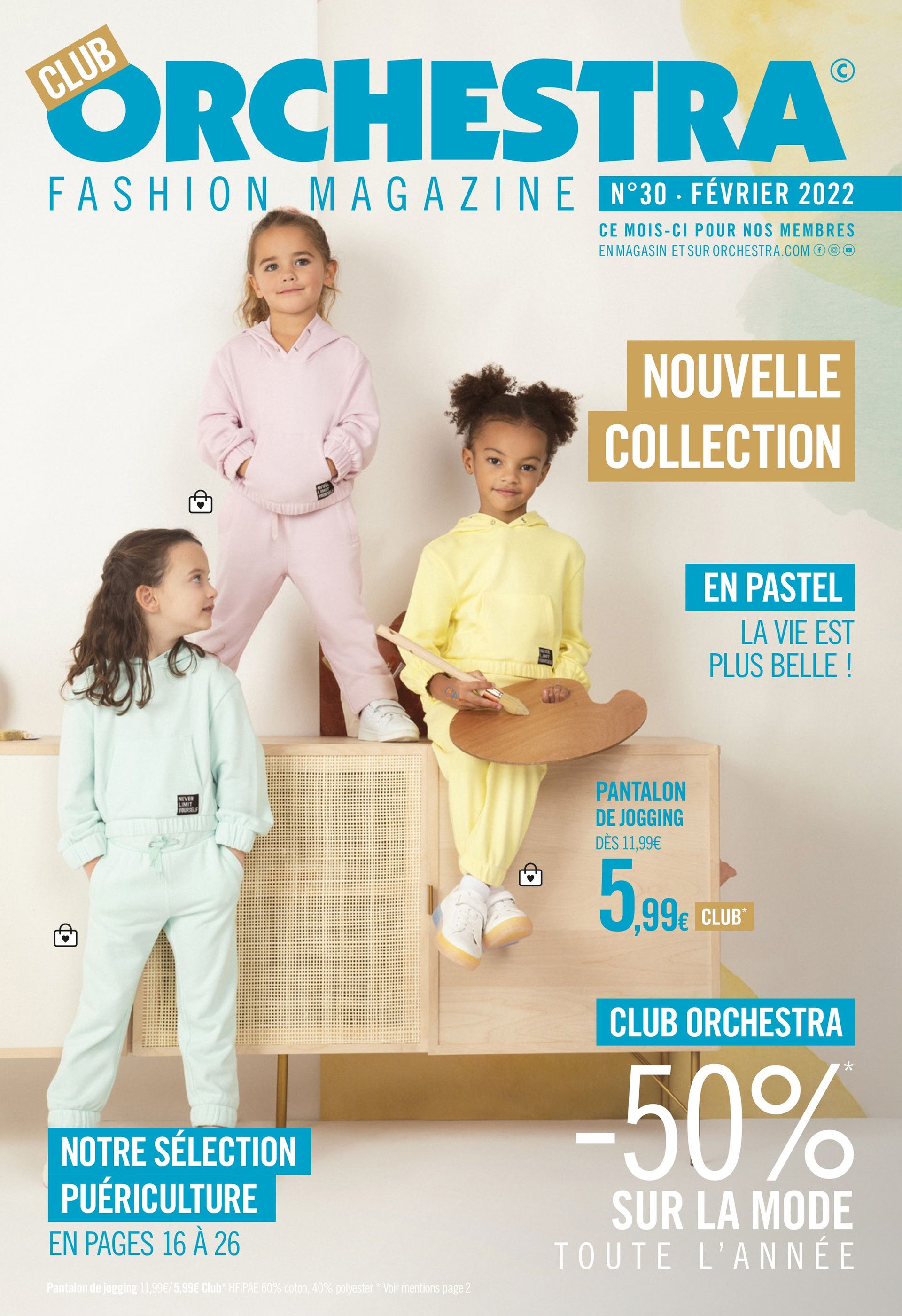 Catalogue Orchestra à Paris, avec 26 pages Prospectus Orchestra à Paris, "Nouvelle collection", 26 pages, 01/02/2022 - 28/02/2022