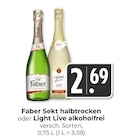 Sekt halbtrocken Angebote von Faber bei Hieber Freiburg für 2,69 €