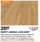 PARKETT LANGDIELE „EICHE APART“ Angebote von Living by Haro bei OBI Mönchengladbach für 95,17 €