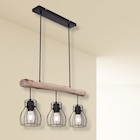 Pendelleuchte Mina Holz/schwarz Angebote bei Möbel Martin Bad Kreuznach für 59,95 €