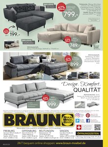 Sitzmöbel im aktuellen BRAUN Möbel-Center Prospekt (Freiburg (Breisgau)) Sitzmöbel im BRAUN Möbel-Center Prospekt "Zauberhafte Weihnachtszeit" mit 20 Seiten (Freiburg (Breisgau))