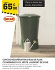 Tout Faire Saint-Barthélémy-Lestra - Promo Cuve de récupération d'eau de pluie cylindrique 510 l verte + support de cuve Promo Cuve de récupération d'eau de pluie cylindrique 510 l verte + support de cuve à 65,90 € dans le catalogue Tout Faire à Saint-Barthélémy-Lestra