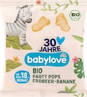Kindersnack Party Pops Erdbeer-Banane ab dem 18. Monat im Angebot bei dm-drogerie markt in Wermelskirchen Kindersnack Party Pops Erdbeer-Banane ab dem 18. Monat Angebote von babylove bei dm-drogerie markt Wermelskirchen für 0,95 €