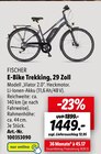 E-Bike Trekking, 29 Zoll Angebote von FISCHER bei Lidl Gladbeck für 1.449,00 €