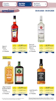Jack Daniels im METRO Prospekt "Wochenangebote" mit 54 Seiten (Dinslaken)